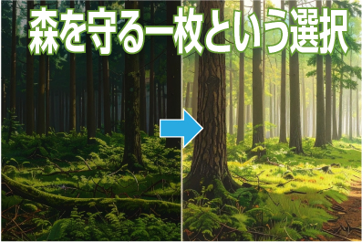 エコ間伐材名刺― 森を守る一枚という選択